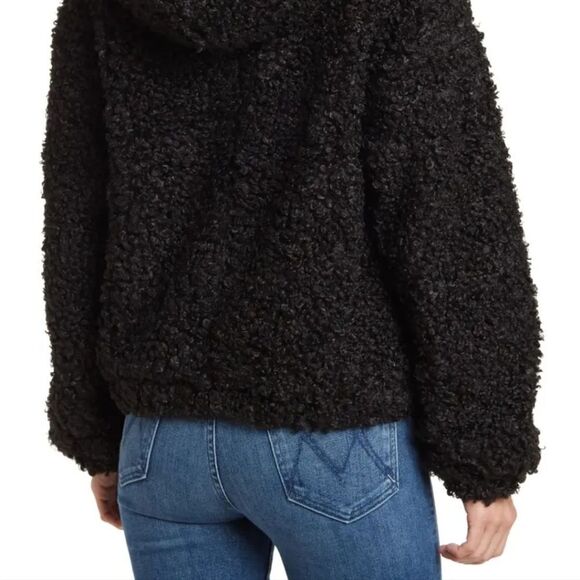 NWT Walter Baker Hooded Amanda Jacket in Black - Picture 6 of 11